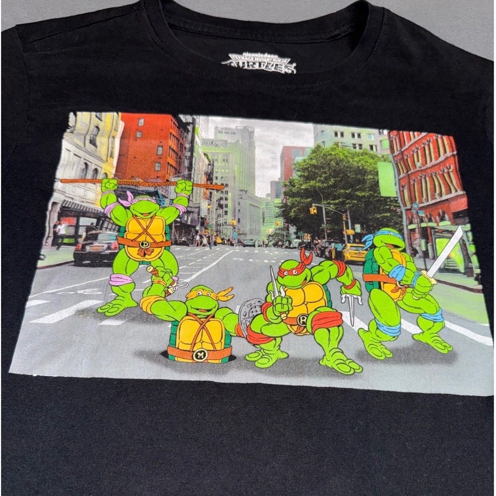 Teenage Mutant‎ Ninja Turtles TMNT Graphic T-Shirt Black Small Nickelodeon Mens